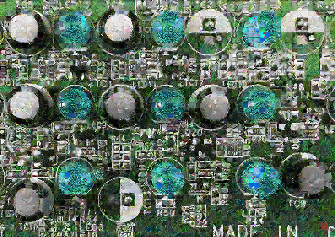 Image of the artwork Zen City005 - Pixel Montage by Kenji Ichikawa