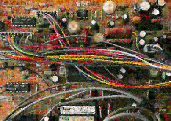 Image of the artwork Zen City006 - Pixel Montage by Kenji Ichikawa