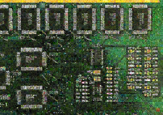 Image of the artwork Zen City015 - Pixel Montage by Kenji Ichikawa