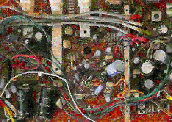 Image of the artwork Zen City016 - Pixel Montage by Kenji Ichikawa
