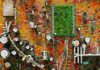 Image of the artwork Zen City019 - Pixel Montage by Kenji Ichikawa
