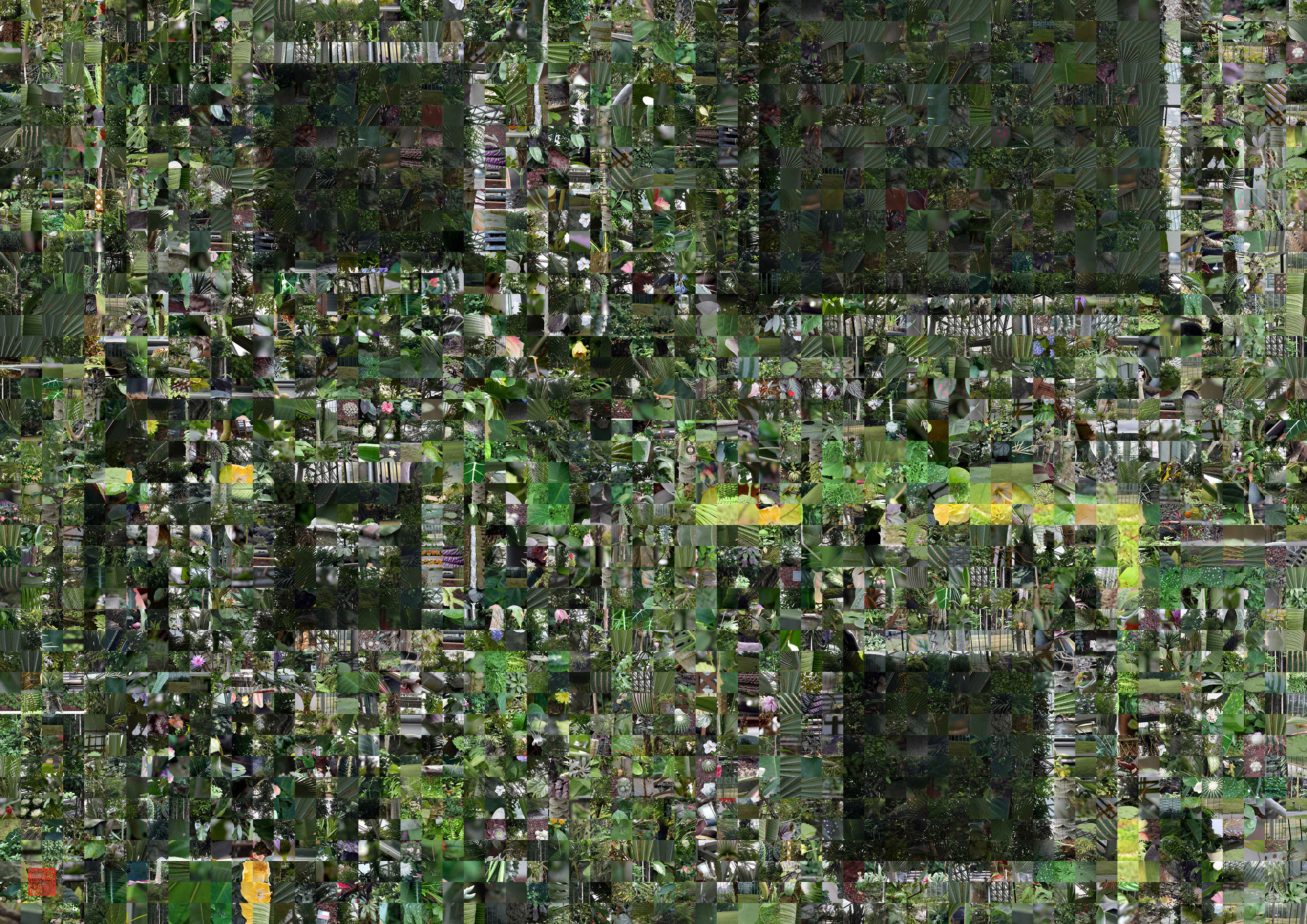 Zen City 003 - A Pixel Montage artwork by Kenji Ichikawa. It overlays images of dense residential areas with circuit boards to express the connection between the organic and the artificial.