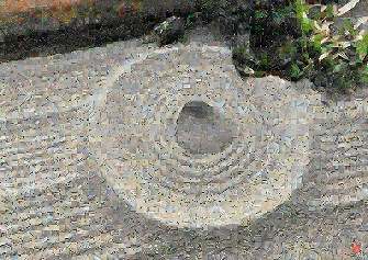 Image of the artwork Zen City001 - Pixel Montage by Kenji Ichikawa