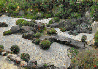 Image of the artwork Zen City016 - Pixel Montage by Kenji Ichikawa