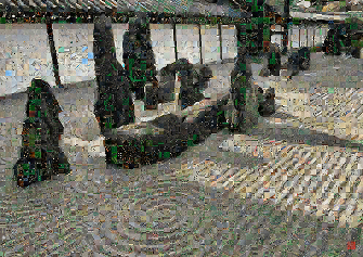 Image of the artwork Zen City022 - Pixel Montage by Kenji Ichikawa