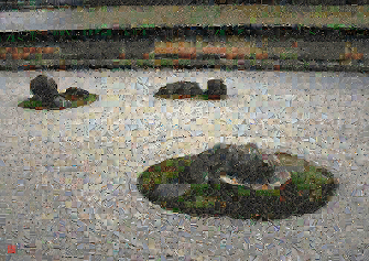 Image of the artwork Zen City027 - Pixel Montage by Kenji Ichikawa