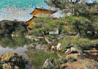 Image of the artwork Zen City030 - Pixel Montage by Kenji Ichikawa