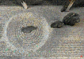 Image of the artwork Zen City034 - Pixel Montage by Kenji Ichikawa