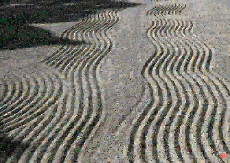 Image of the artwork Zen City035 - Pixel Montage by Kenji Ichikawa